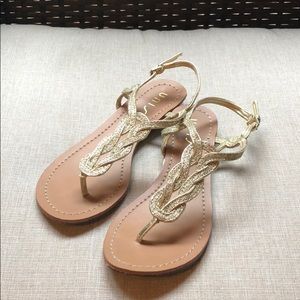 Unisa Gold Glitter Sandal